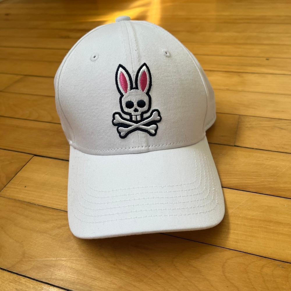 Psycho Bunny White Adult Oversized 4K Bunny Hat SM24-B6A270TC NWT O/S